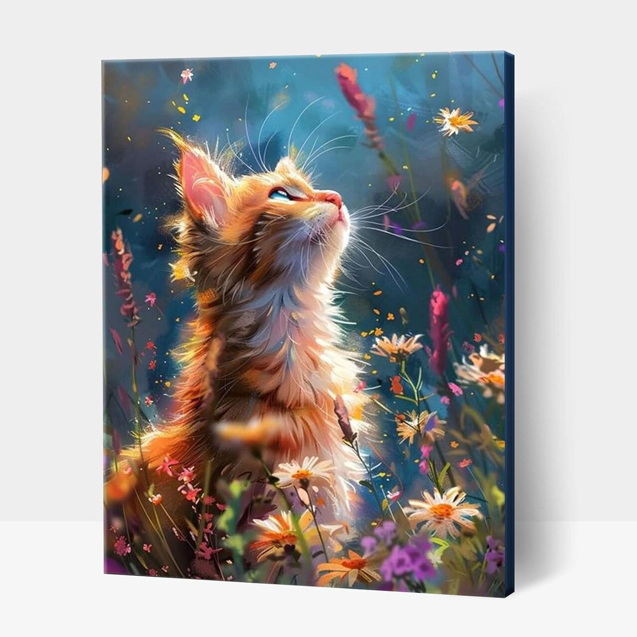 Paint by Numbers Kit for Adults, Cat Adult Paint by Numbers Kits on Canvas, Acrylic DIY Painting by Number Kit for Home Decor - 16"x20"